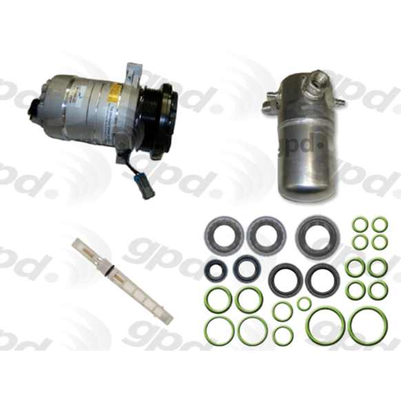 9611616 A/C Compressor Kit, Models Without Rear A/C, Includes (1) A/C Compressor, (1) A/C Accumulator, (1) A/C Orifice Tube, (1) A/C O-Ring and Gasket Seal Kit