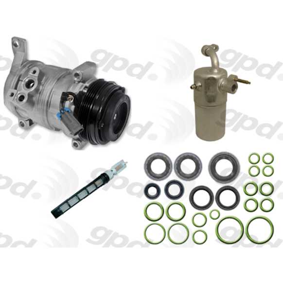 9611810 A/C Compressor, With Clutch, 4-Groove Pulley, 8.1L, 8Cyl