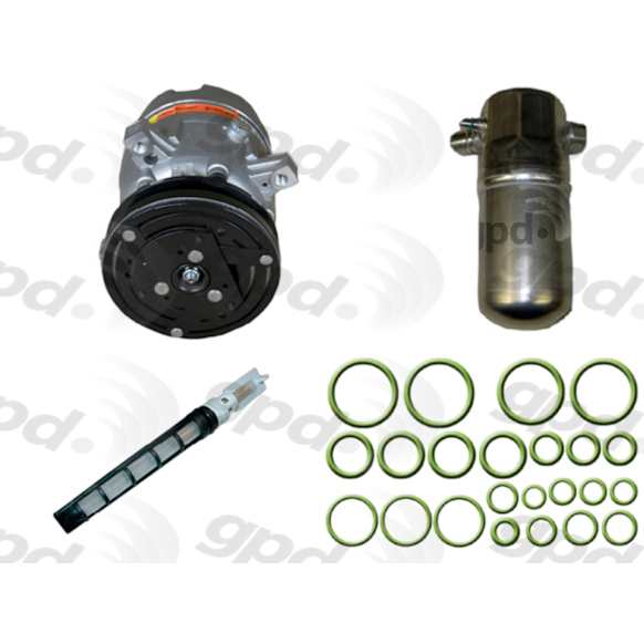 9612188 A/C Compressor, With Clutch, 1-Groove Pulley