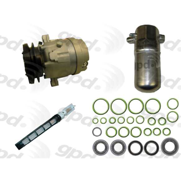 9612202 A/C Compressor, With Clutch, 1-Groove Pulley, 2.0L, 4Cyl