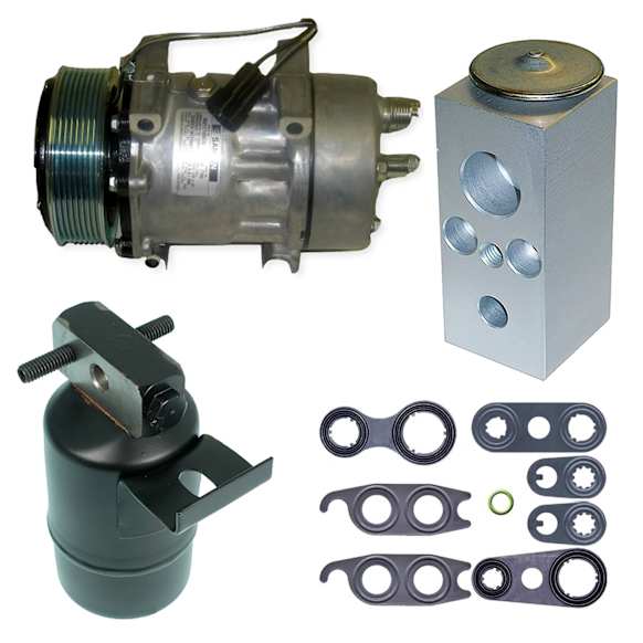 9622414 A/C Compressor, With Clutch, 8-Groove Pulley, 5.9L, 6Cyl