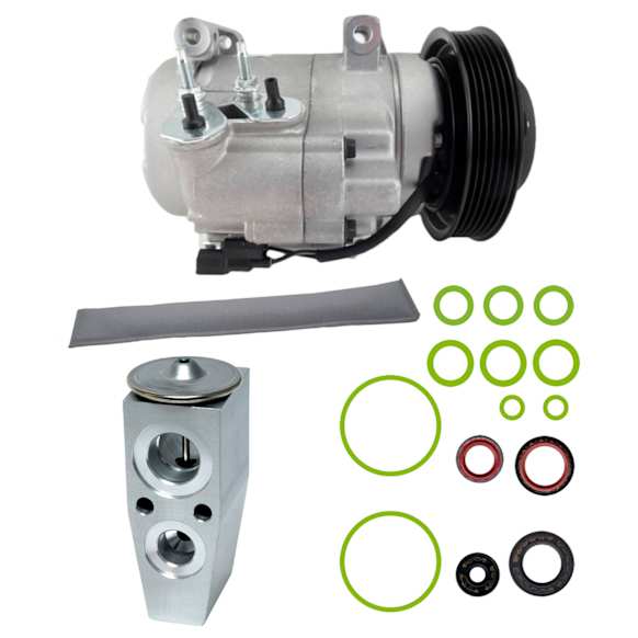 9642335 A/C Compressor, With Clutch, 6-Groove Pulley, 3.5L, 6Cyl