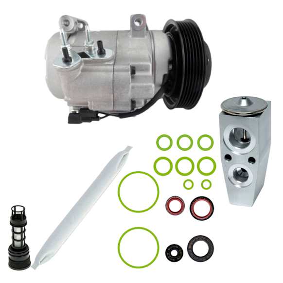 9642336 A/C Compressor, With Clutch, 6-Groove Pulley, 3.5L, 6Cyl