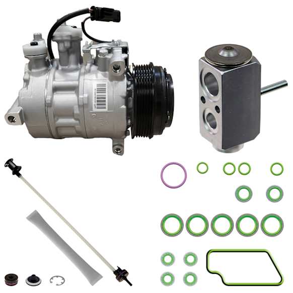 9642534 A/C Compressor, With Clutch, 6-Groove Pulley