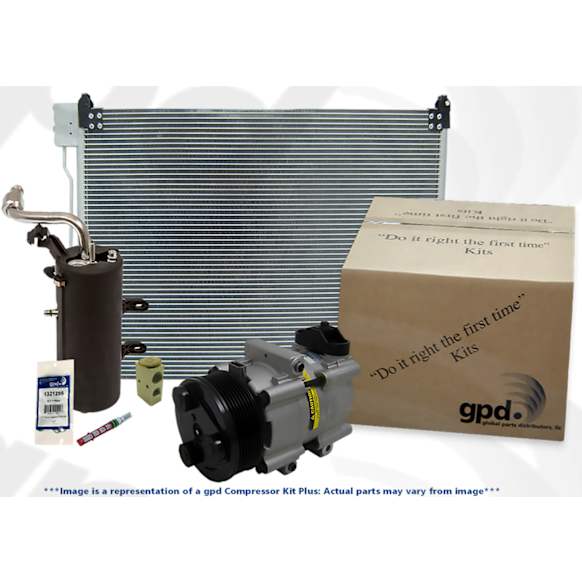 9711683A A/C Compressor, With Clutch, 6-Groove Pulley