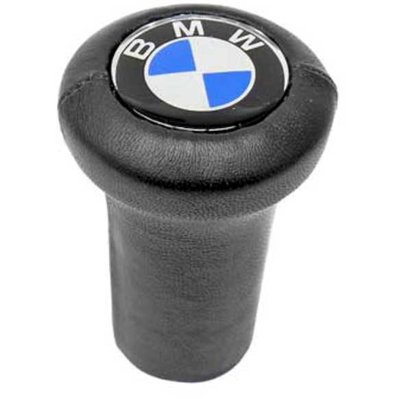 Genuine BMW Shift Knob Leather with BMW Logo Round Style (Screw-on Type) - Replaces OE Number 25-11-1-203-074