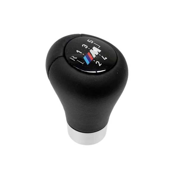 Genuine BMW Shift Knob Leather with "M" 5-Speed Emblem (Heavy, Push on Type) - Replaces OE Number 25-11-7-896-031