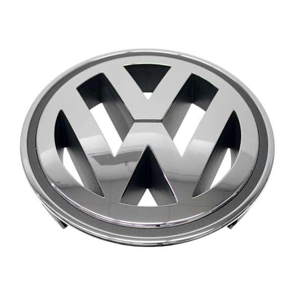 Genuine Volkswagen Grille Emblem "VW" (Chrome)/Anthracite - Replaces OE Number 3C0-853-600 A MQH