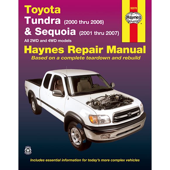 2001 Toyota Sequoia - Repair Manual - Repair manual, Sold individually