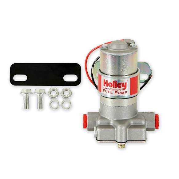 12-801-1 Universal, 97 GPH RED Electric Fuel Pump, Street/Strip Carbureted Applications Compatible with Gasoline Only