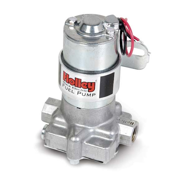 12-815-1 Universal, 140 GPH Black Electric Fuel Pump, Street/Strip Carbureted Applications Compatible with Gasoline, Alcohol or Methanol