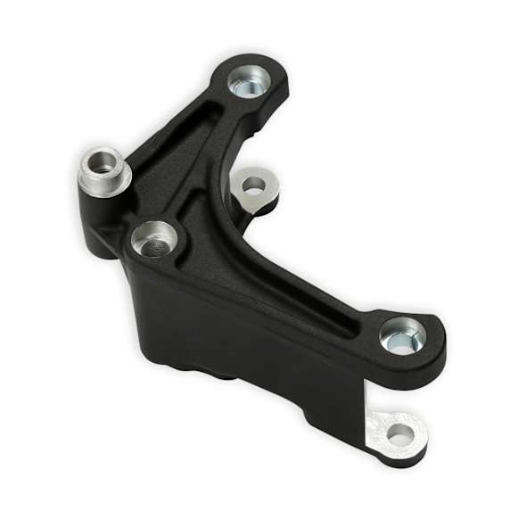 20-166BK Alternator Bracket - Black, Cast Aluminum, Universal, Sold Individually