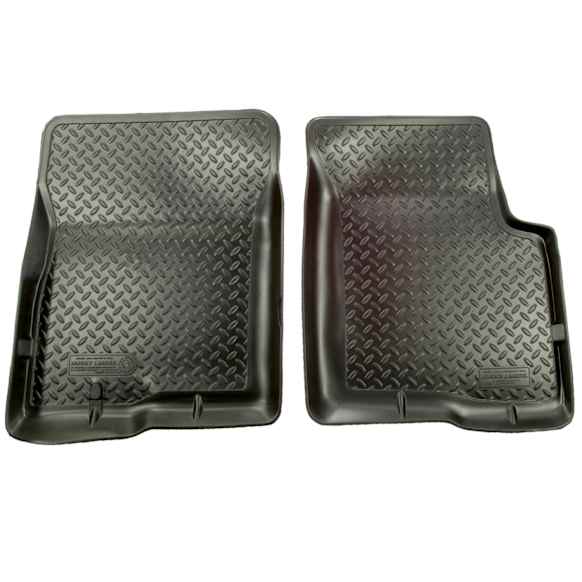 36611 Front Row Classic Style Series Molded Floor Liner, Black Made of Rubberized Thermoplastic Elastomer