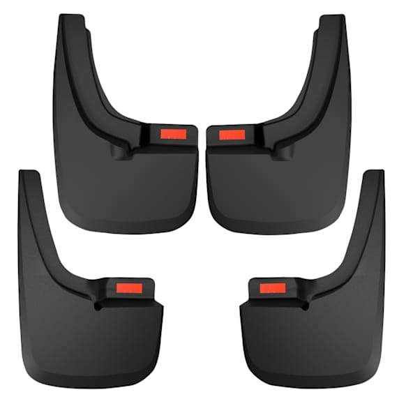 2021 Ford Ranger - Front and Rear, Driver and Passenger Side Mud Flaps, Black, Thermoplastic