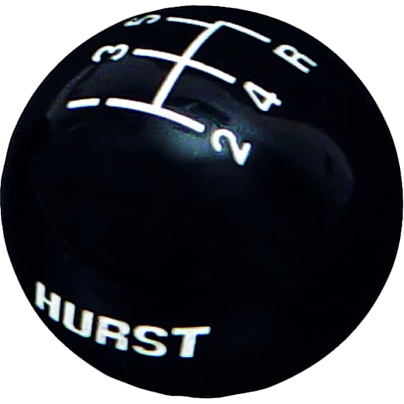 1630125 Universal, Shift Knob - Black Plastic Round  Sold individually
