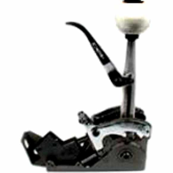 3160006 Quarter Stick Series Shifter - Aluminum Stick and High Gloss White Knob, Automatic, Direct Fit, Sold Individually
