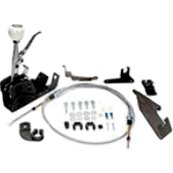 1996 Ford E-350 Econoline Club Wagon - Quarter Stick Series Shifter - Aluminum Stick and High Gloss White Knob, Automatic, Direct Fit, Sold Individually
