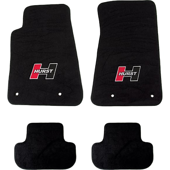 6370000 Front and Second Row Flat Floor Mat, Black Made of Carpet