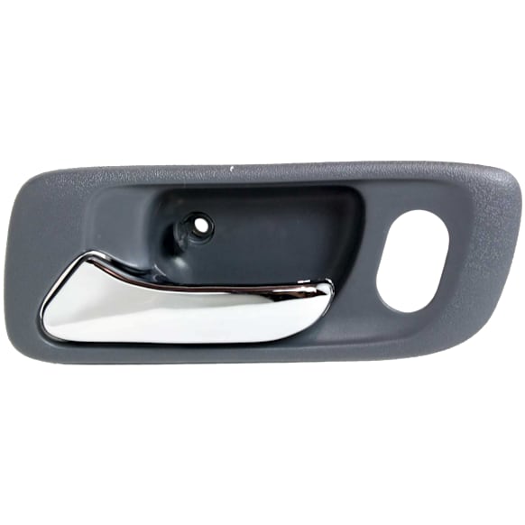 1998-2002 Honda Accord - Front, Driver Side Gray bezel with chrome lever Interior Door Handle, With Door Lock Hole