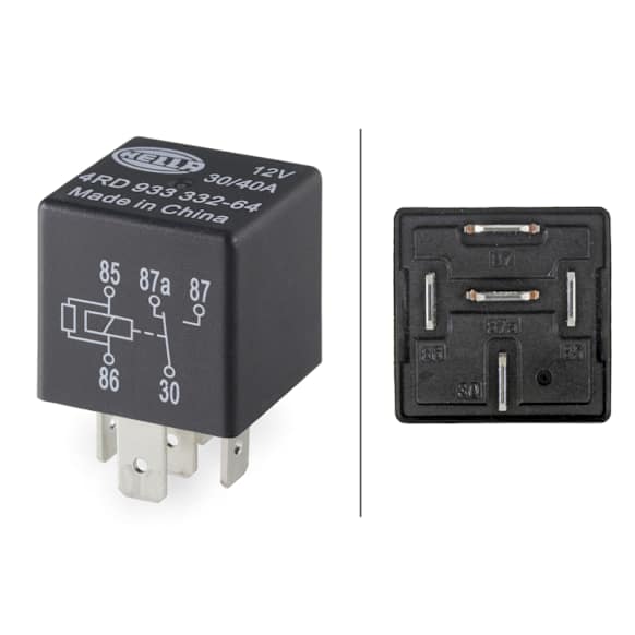 2000 Ford Excursion - Relay, HVAC Relay, 12V; 5-pin connector; Wiring Diagram: W2; Changeover Contact; Without holder; 12V; 5-pin connector; Wiring Diagramme: W2; Changeover Contact; Without holder