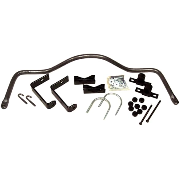 7555 Rear Sway Bar Kit, Steel, Non-adjustable, Powdercoated Black