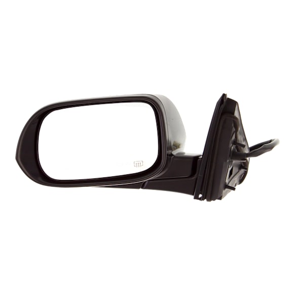 Sedan Driver Side Mirror, Power Adjust, Heated, Manual Folding, Paintable, In-housing Signal Light, No Memory, No Puddle Light, No Auto-Dimming, No Blind Spot Feature