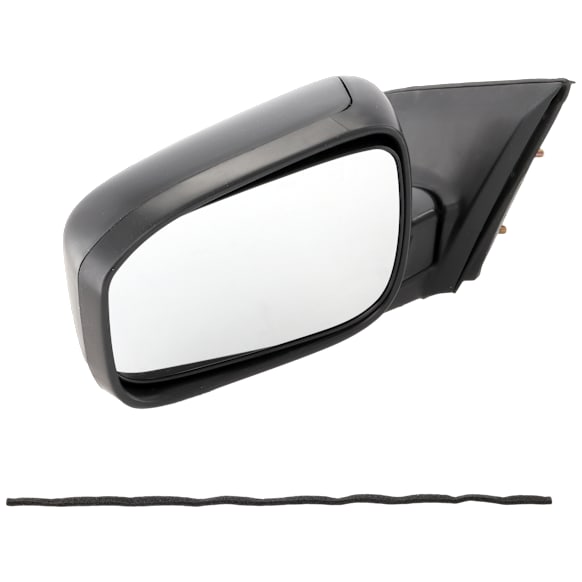 Driver Side Mirror, Power Adjust, Non-Heated, Manual Folding, Paintable, No Signal Light, No Memory, No Puddle Light, No Auto-Dimming, No Blind Spot Feature