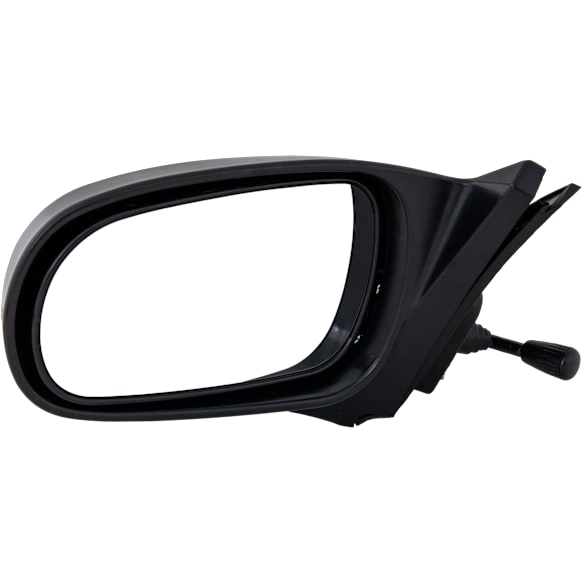 Driver Side Mirror, Manual Adjust, Non-Folding, Non-Heated, Textured Black, No Signal Light, No Memory, No Puddle Light, No Auto-Dimming, No Blind Spot Feature