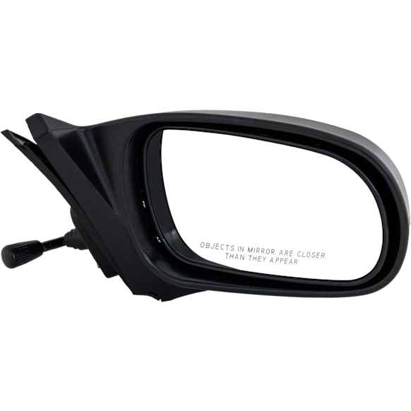 Passenger Side Mirror, Manual Adjust, Non-Folding, Non-Heated, Textured Black, No Signal Light, No Memory, No Puddle Light, No Auto-Dimming, No Blind Spot Feature