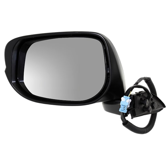 2009-2014 Honda Fit - Driver Side Mirror, Power, Manual Folding, Non-Heated, Paintable, No Signal Light, No Memory, No Puddle Light, No Auto-Dimming, No Blind Spot Feature