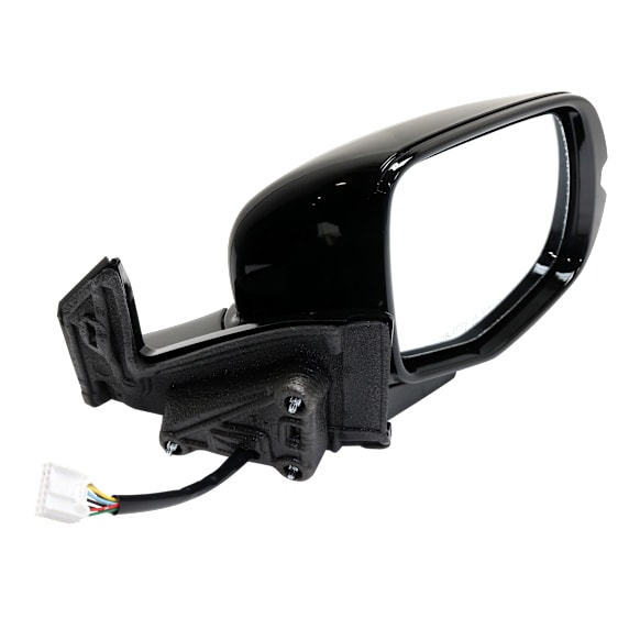 2017 Honda Ridgeline RTS - Passenger Side Mirror, Power Adjust, Heated, Paintable, Manual Folding, No Signal Light, No Blind Spot Feature, With Memory, No Puddle Light, No Auto-Dimming