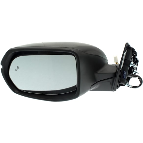 Driver Side Mirror, Power Adjust, Heated, Manual Folding, Paintable, In-housing Signal Light, No Memory, No Puddle Light, No Auto-Dimming, With Blind Spot Detection in Glass
