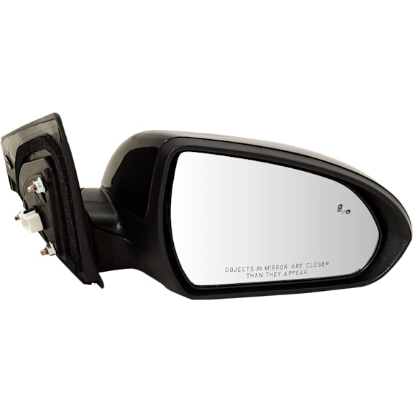 2018 Hyundai Elantra SEL - Passenger Side Mirror, USA Built Vehicle, Power Adjust, Heated, Paintable, Manual Folding, No Signal Light, With Blind Spot Detection in Glass, No Memory, No Puddle Light, No Auto-Dimming