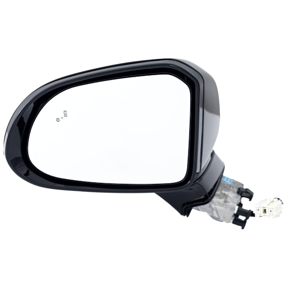 2019-2020 Hyundai Santa Fe - Driver Side Mirror, Power Adjust, Heated, Manual Folding, Paintable, No Signal Light, Without Memory Recall, With Puddle Light, No Auto-Dimming, With Blind Spot Detection in Glass