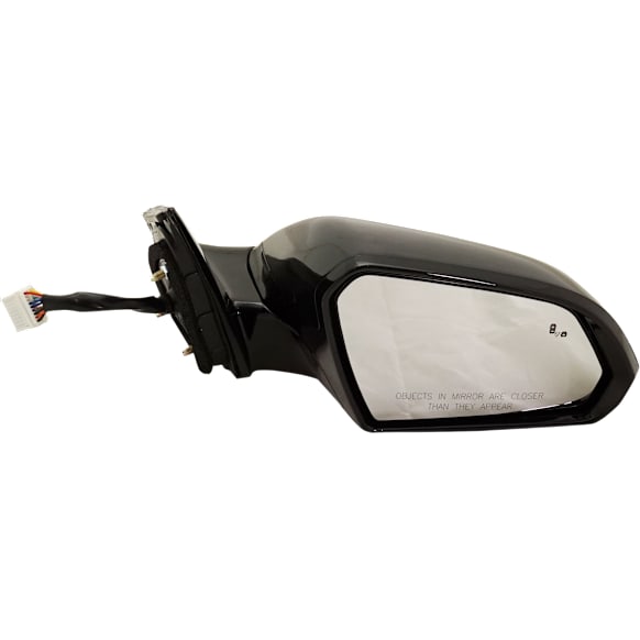 2019 Hyundai Sonata - Passenger Side Mirror, Power Adjust, Heated, Paintable, Manual Folding, In-housing Signal Light, With Blind Spot Detection in Glass, With Memory, No Puddle Light, No Auto-Dimming