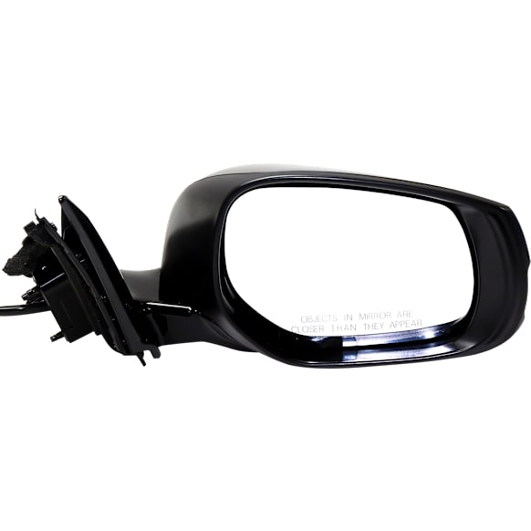 Passenger Side Mirror, Power, Manual Folding, Heated, Paintable, In-housing Signal Light, No Memory, Puddle Light, Auto-Dim, and Blind Spot Feature, For Models Without Around View Monitor
