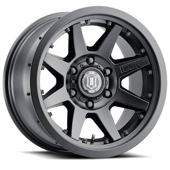 ICNWH21817856350SB ICON Alloys Rebound Pro, Satin Black, 17 x 8.5 / 6 x 135, 6mm Offset, 5in. BS