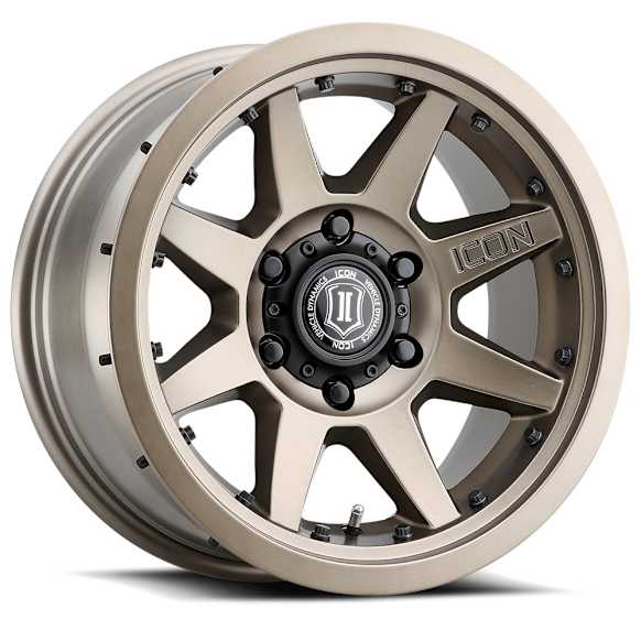 ICNWH21817858347BR ICON Alloys Rebound Pro, Bronze, 17 x 8.5 / 6 x 5.5, 0mm Offset, 4.75in. BS