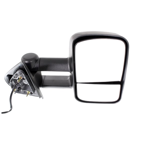 2012 Cadillac Escalade ESV - Passenger Side Towing Mirror, Power Adjust, Heated, Textured Black, Manual Folding, No Signal Light, With Blind Spot Glass, No Memory, No Puddle Light, No Auto-Dimming