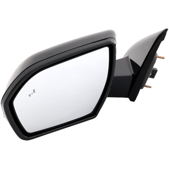 Driver Side Mirror, Power Adjust, Heated, Manual Folding, Paintable, In-housing Signal Light, No Memory, With Puddle Light, No Auto-Dimming, With Blind Spot Detection in Glass