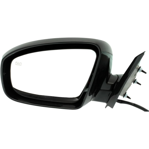 2013 Infiniti JX35 - Driver Side Mirror, For Models Without Premium Package, Power Adjust, Heated, Paintable, Power Folding, No Signal Light, No Blind Spot Feature, No Memory, No Puddle Light, No Auto-Dimming