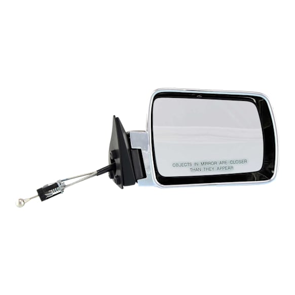 Passenger Side Mirror, Manual Adjust, Non-Folding, Non-Heated, Chrome, No Signal Light, No Memory, No Puddle Light, No Auto-Dimming, No Blind Spot Feature