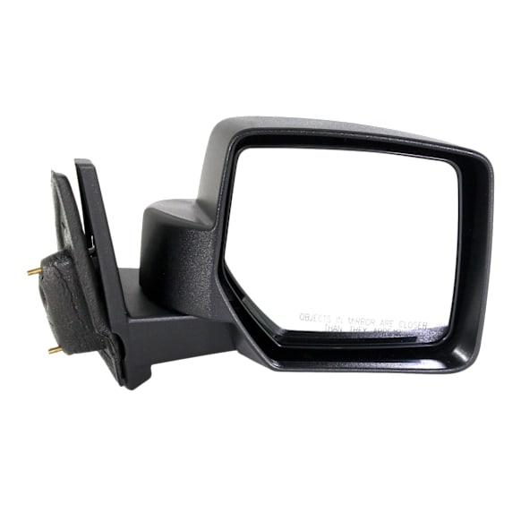 Passenger Side Mirror, Manual Adjust, Manual Folding, Non-Heated, Textured Black, No Signal Light, No Memory, No Puddle Light, No Auto-Dimming, No Blind Spot Feature