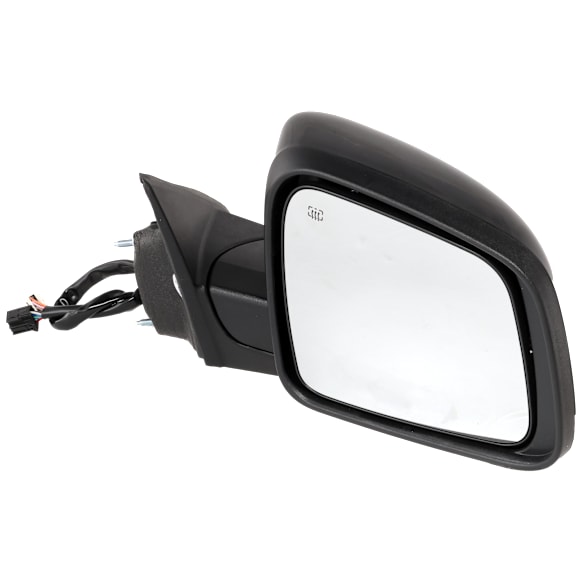 Passenger Side Mirror, Power Adjust, Heated, Manual Folding, Paintable, In-housing Signal Light, With Memory, No Puddle Light, No Auto-Dimming, No Blind Spot Feature