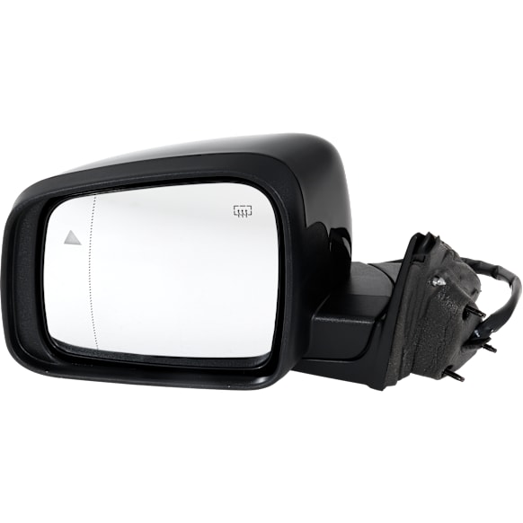 2011 Jeep Grand Cherokee Laredo - Driver Side Mirror, Power Adjust, Heated, Paintable, Power Folding, In-housing Signal Light, With Blind Spot Detection in Glass, With Memory, No Puddle Light, No Auto-Dimming