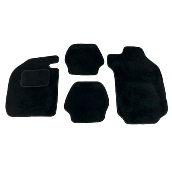 10 2393 012 Flat Floor Mat, Black Made of Rubber