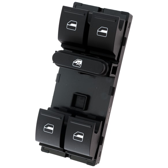 2016 Volkswagen Passat - Front, Driver Side Window Switch, Black, 5 Buttons