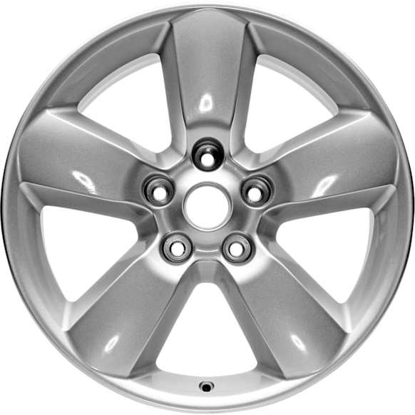 ALY02451U20N Aluminum Silver Wheel, 20 in. X 8 in., 5 x 5.5 in. Bolt Pattern