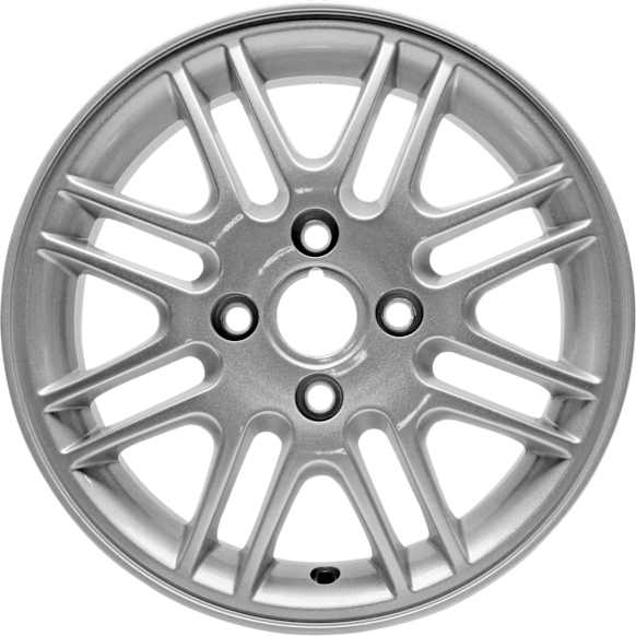 ALY03367U20N Jante Aluminum Silver Wheel - 15 in. X 6 in., 4 x 4.5 in. Bolt Pattern, Sold Individually