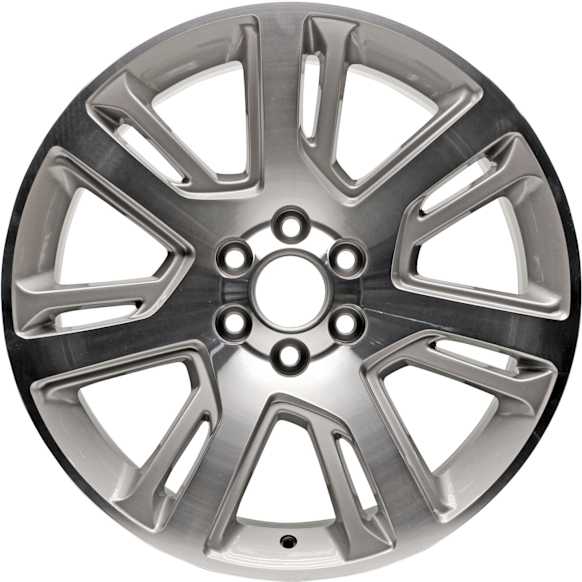 ALY04738U10N Jante Aluminum Silver Wheel - 22 in. X 9 in., 6 x 5.5 in. Bolt Pattern, Sold Individually